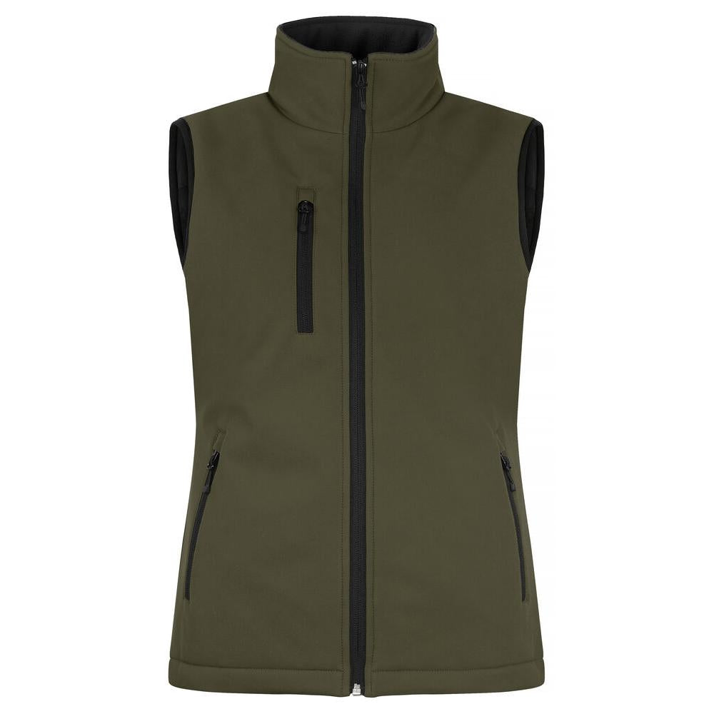 Padded Softshell Vest Women - Fog Green - Image 1