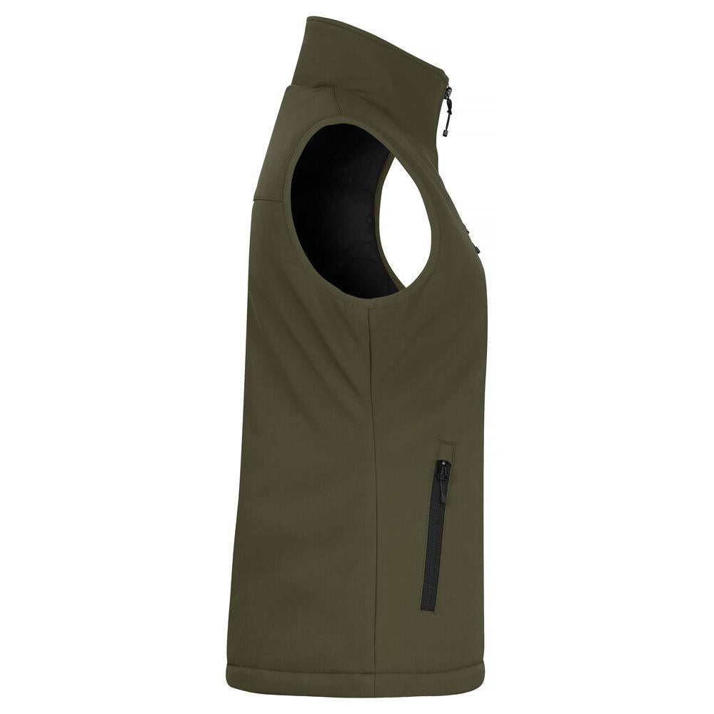 Padded Softshell Vest Women - Fog Green - Image 4