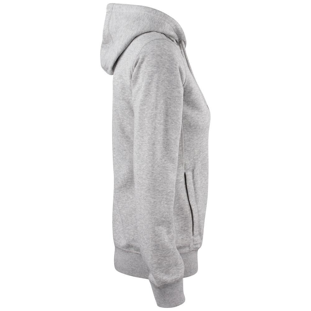 Premium OC Hoody Full Zip Women - Grey Melange - Image 4