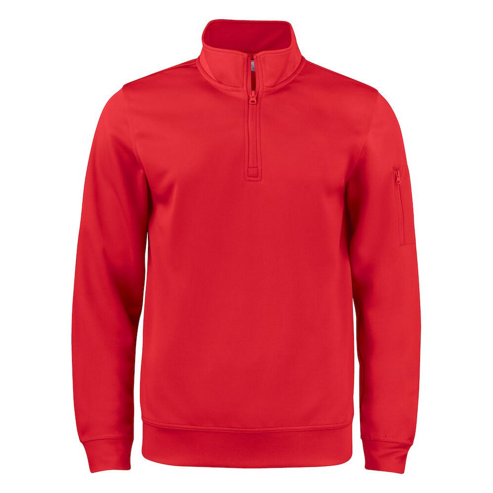 Basic Active Half Zip - Red - Image 1