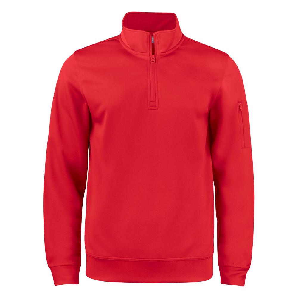 Basic Active Half Zip - Red - Image 1