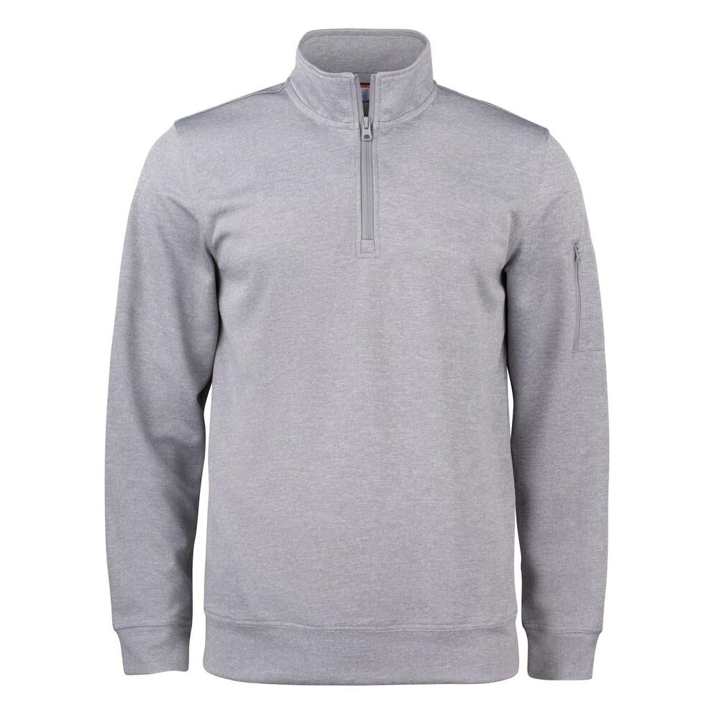 Basic Active Half Zip - Grey melange - Image 1