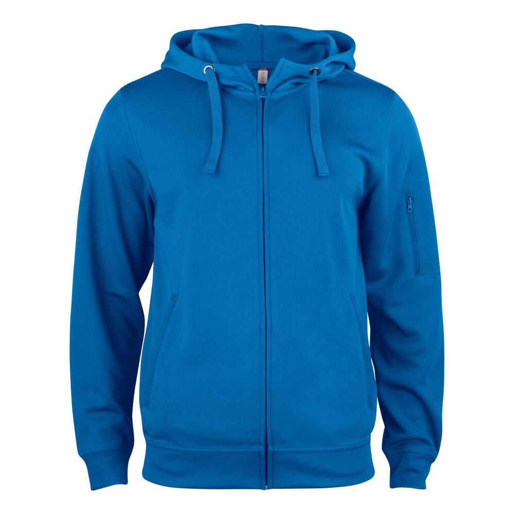 Basic Active Hoody Full Zip - Royal Blue - Image 1