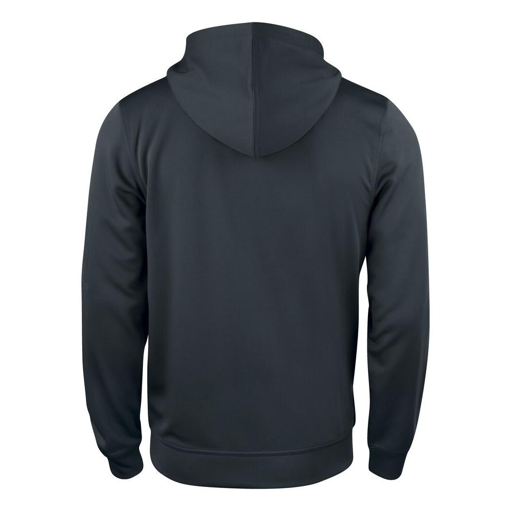 Basic Active Hoody Full Zip - Black - Image 2