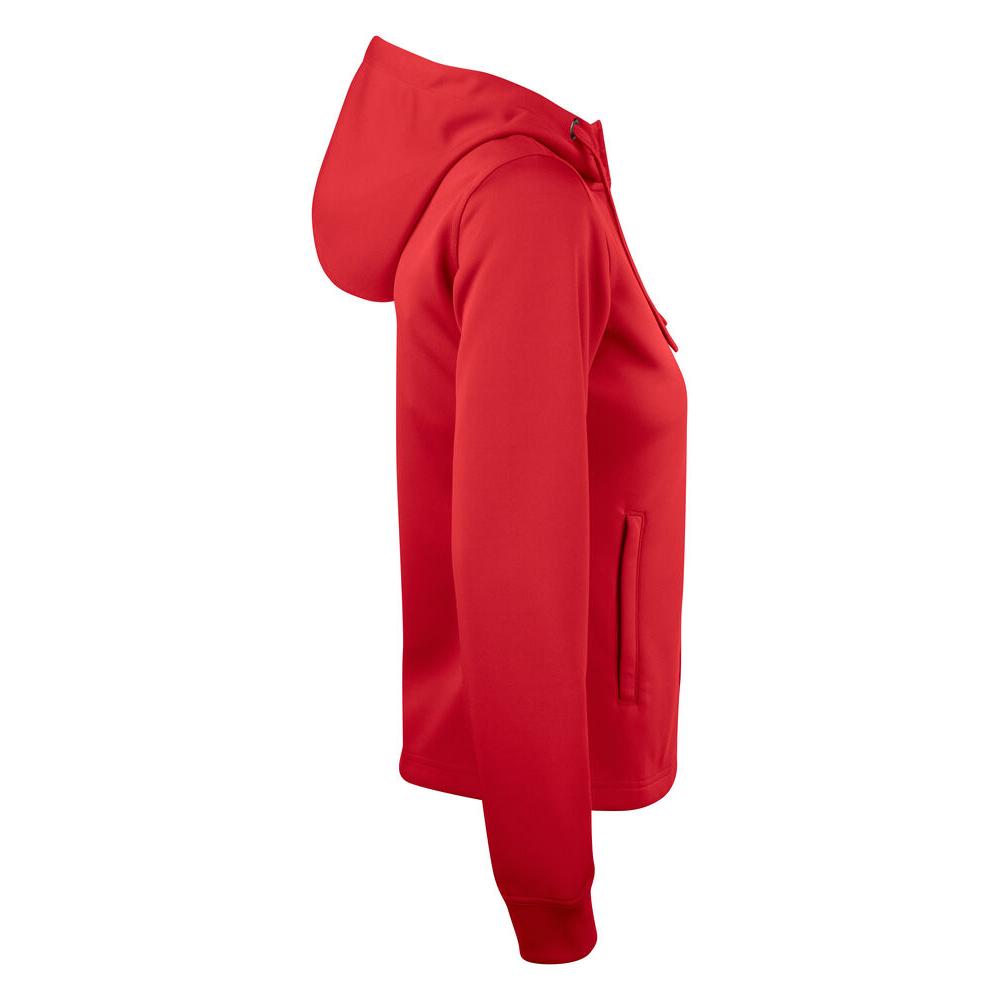 Basic Active Hoody Full Zip Women - Red - Image 4