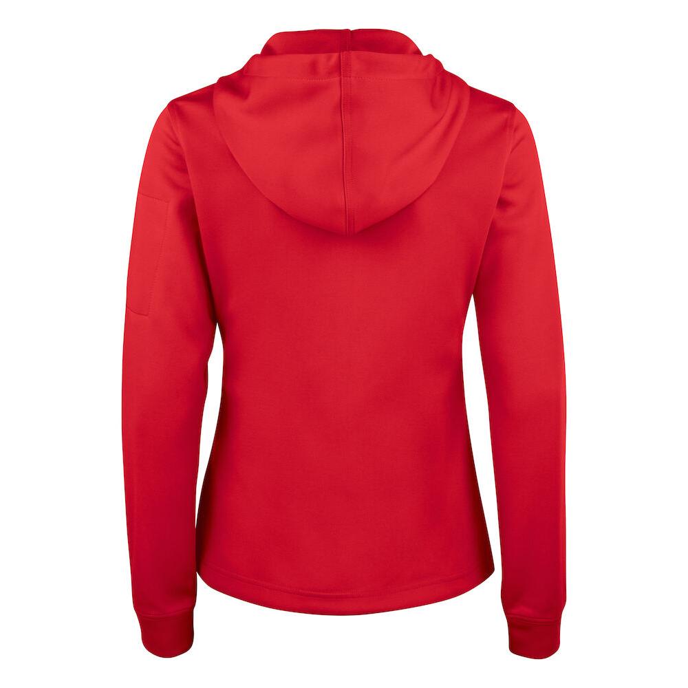 Basic Active Hoody Full Zip Women - Red - Image 2