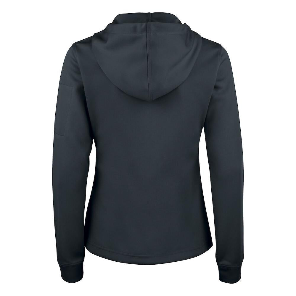 Basic Active Hoody Full Zip Women - Black - Image 2