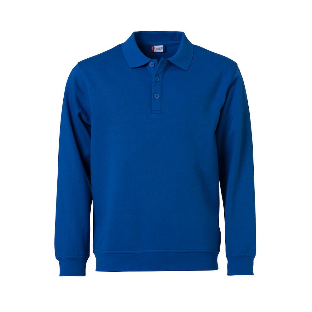 Basic Polo Sweater - Royal blue - Image 1
