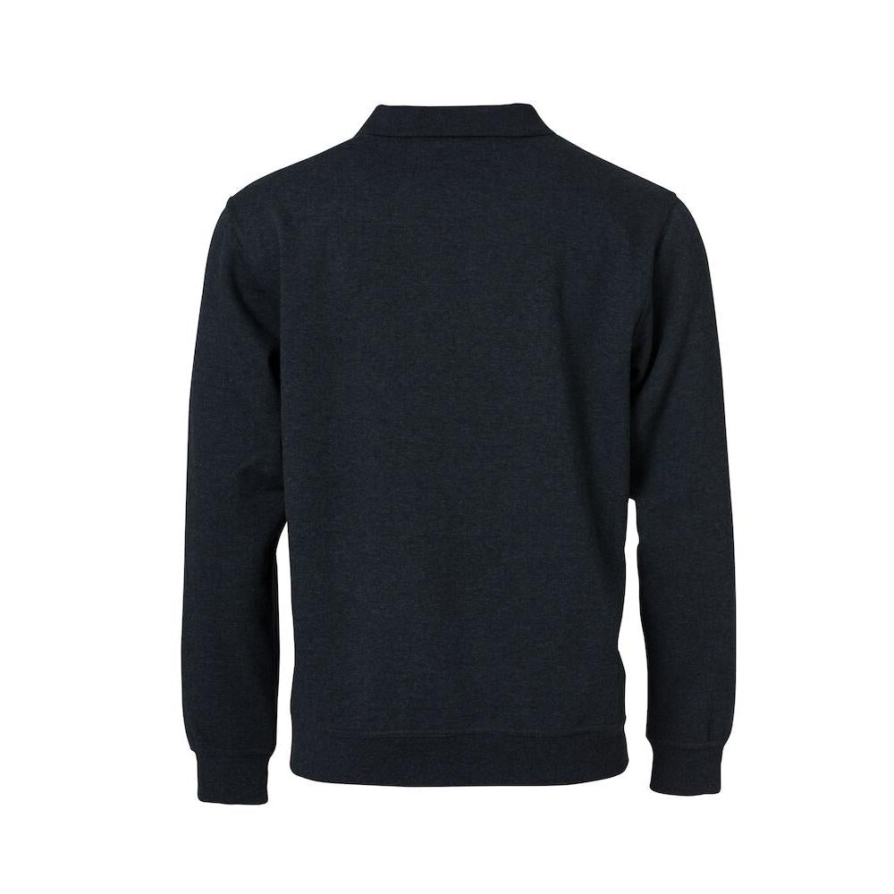 Basic Polo Sweater - Anthracite melange - Image 2