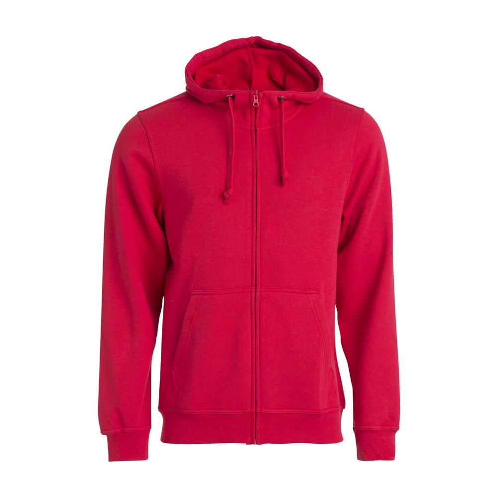 Basic Hoody Full Zip - Red - Image 1