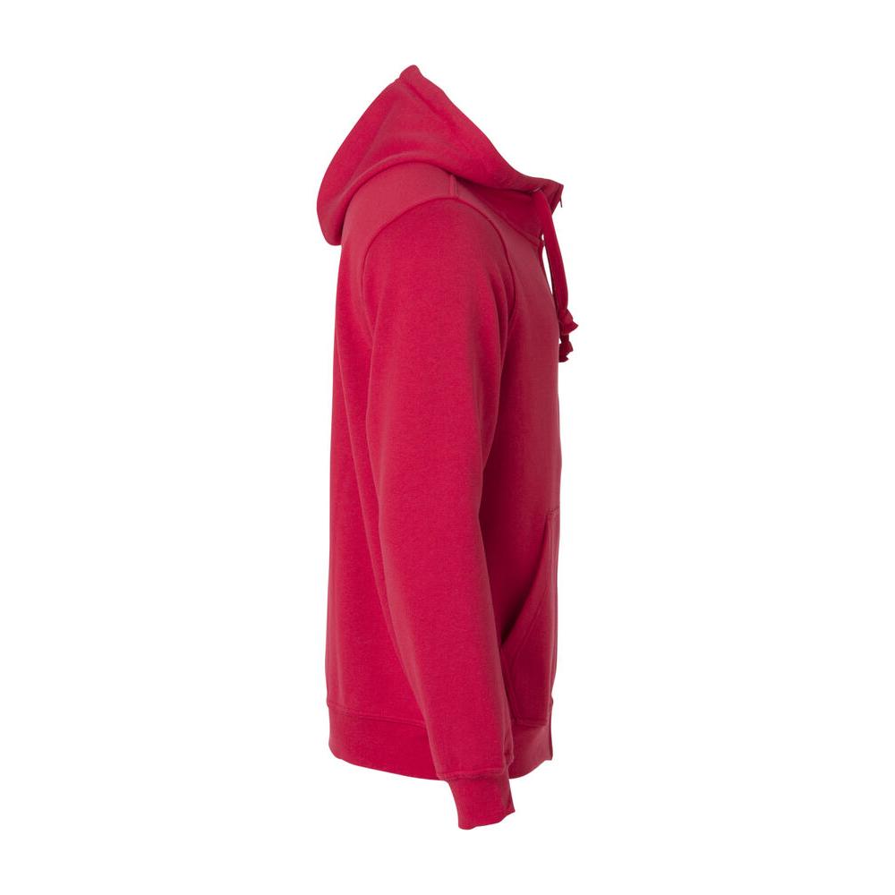 Basic Hoody Full Zip - Red - Image 4