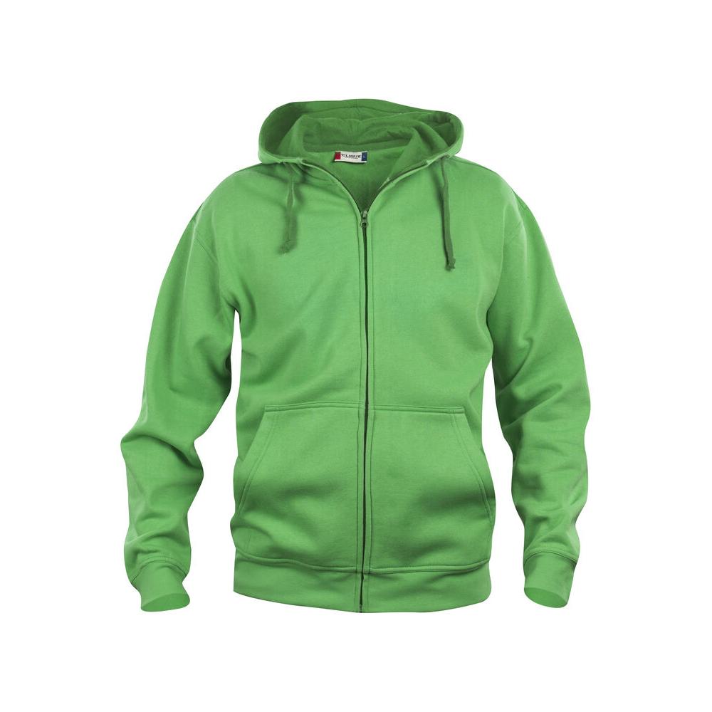 Basic Hoody Full Zip - Apple Green - Image 1