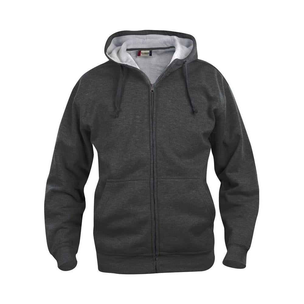 Basic Hoody Full Zip - Anthracite Melange - Image 1
