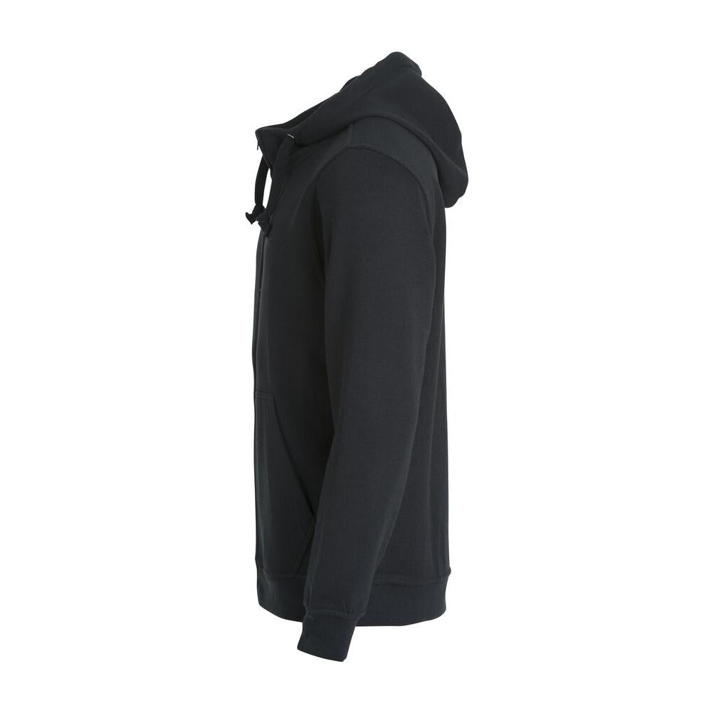 Basic Hoody Full Zip - Black - Image 3