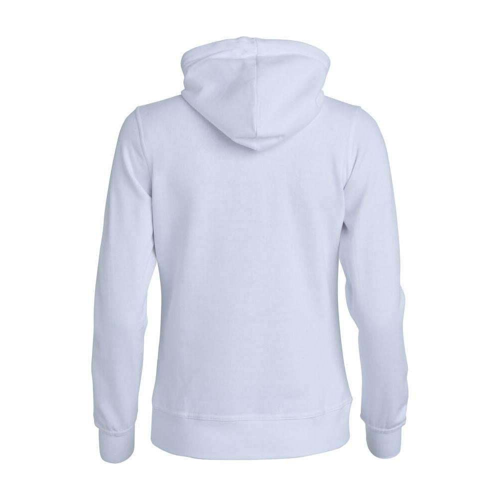 Basic Hoody Full Zip Women - White - Image 2