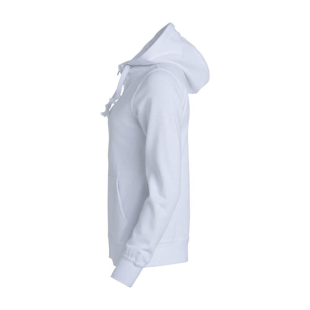 Basic Hoody Full Zip Women - White - Image 3