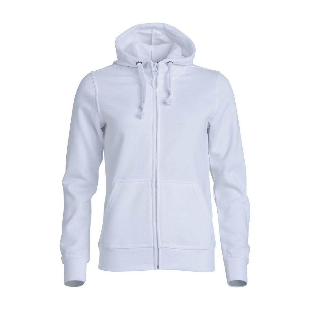 Basic Hoody Full Zip Women - White - Image 1