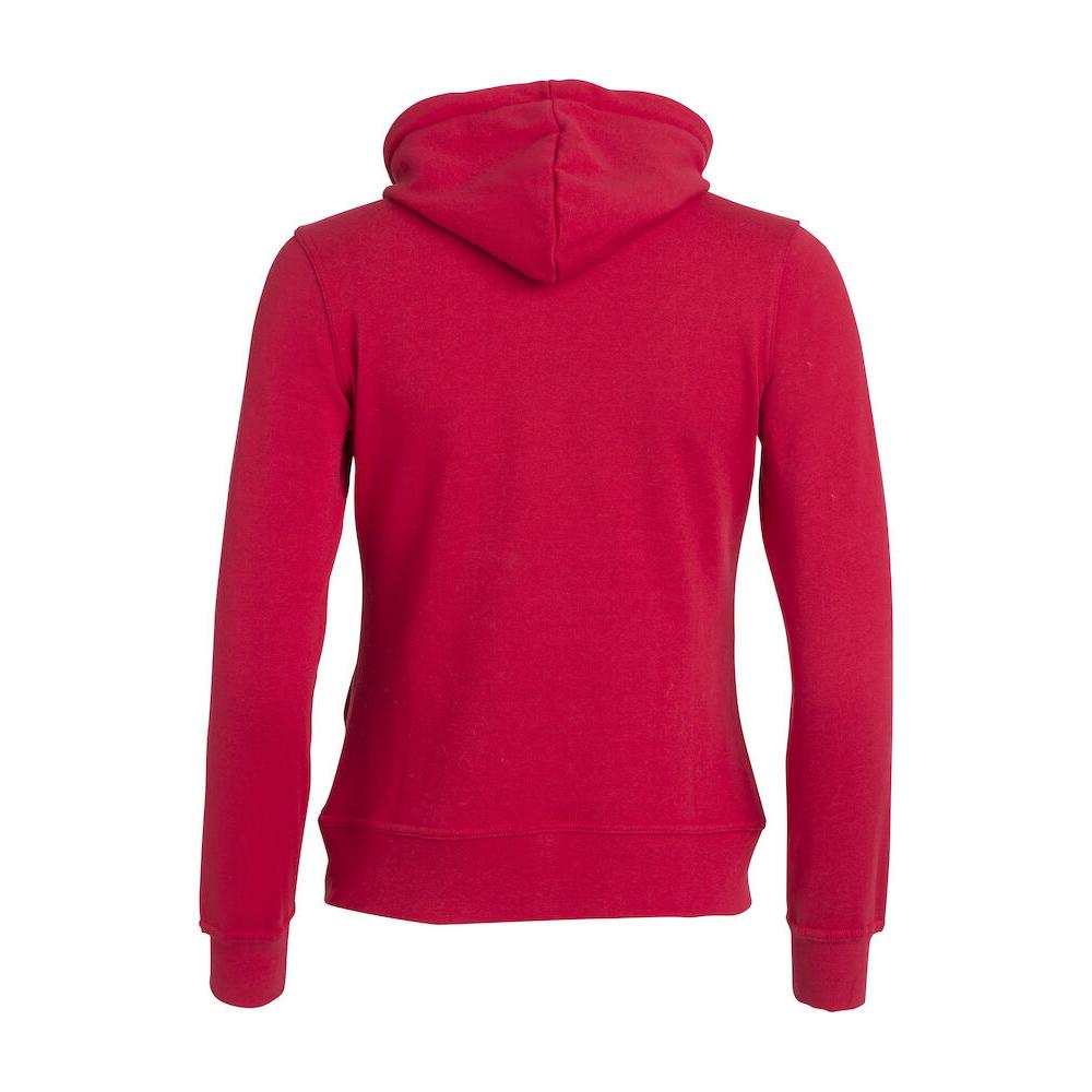 Basic Hoody Full Zip Women - Red - Image 2