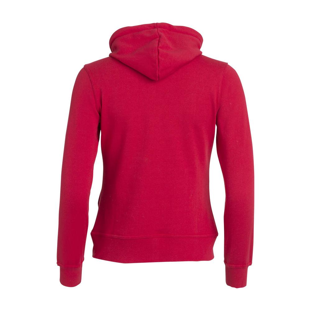 Basic Hoody Full Zip Women - Red - Image 2