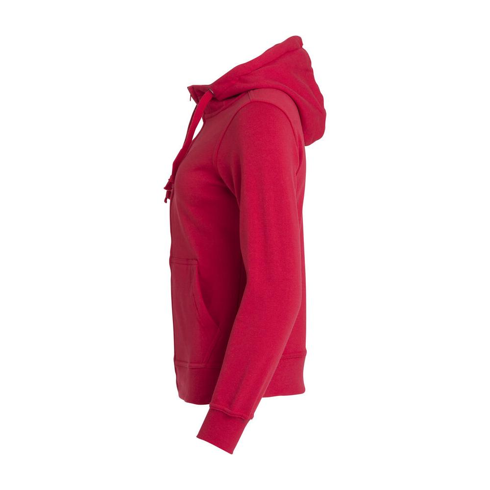 Basic Hoody Full Zip Women - Red - Image 3