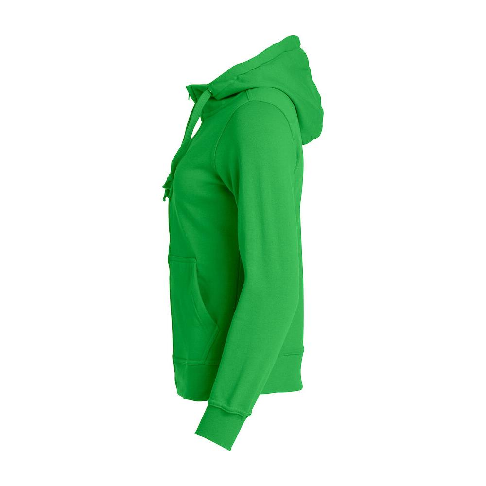 Basic Hoody Full Zip Women - Apple green - Image 3