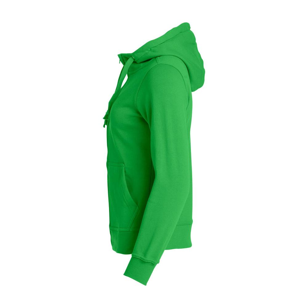 Basic Hoody Full Zip Women - Apple Green - Image 3
