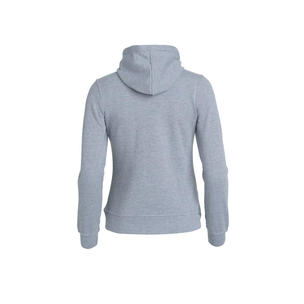 Basic Hoody Full Zip Women - Grey melange - Image 2