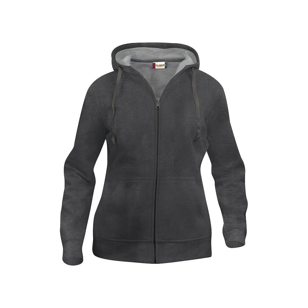 Basic Hoody Full Zip Women - Anthracite melange - Image 1