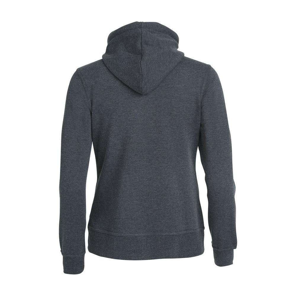 Basic Hoody Full Zip Women - Anthracite melange - Image 2