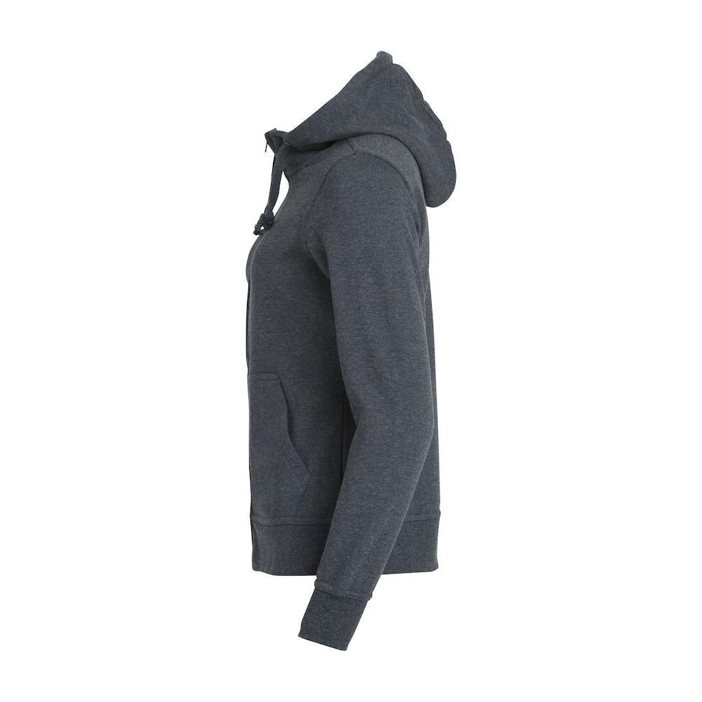 Basic Hoody Full Zip Women - Anthracite melange - Image 3