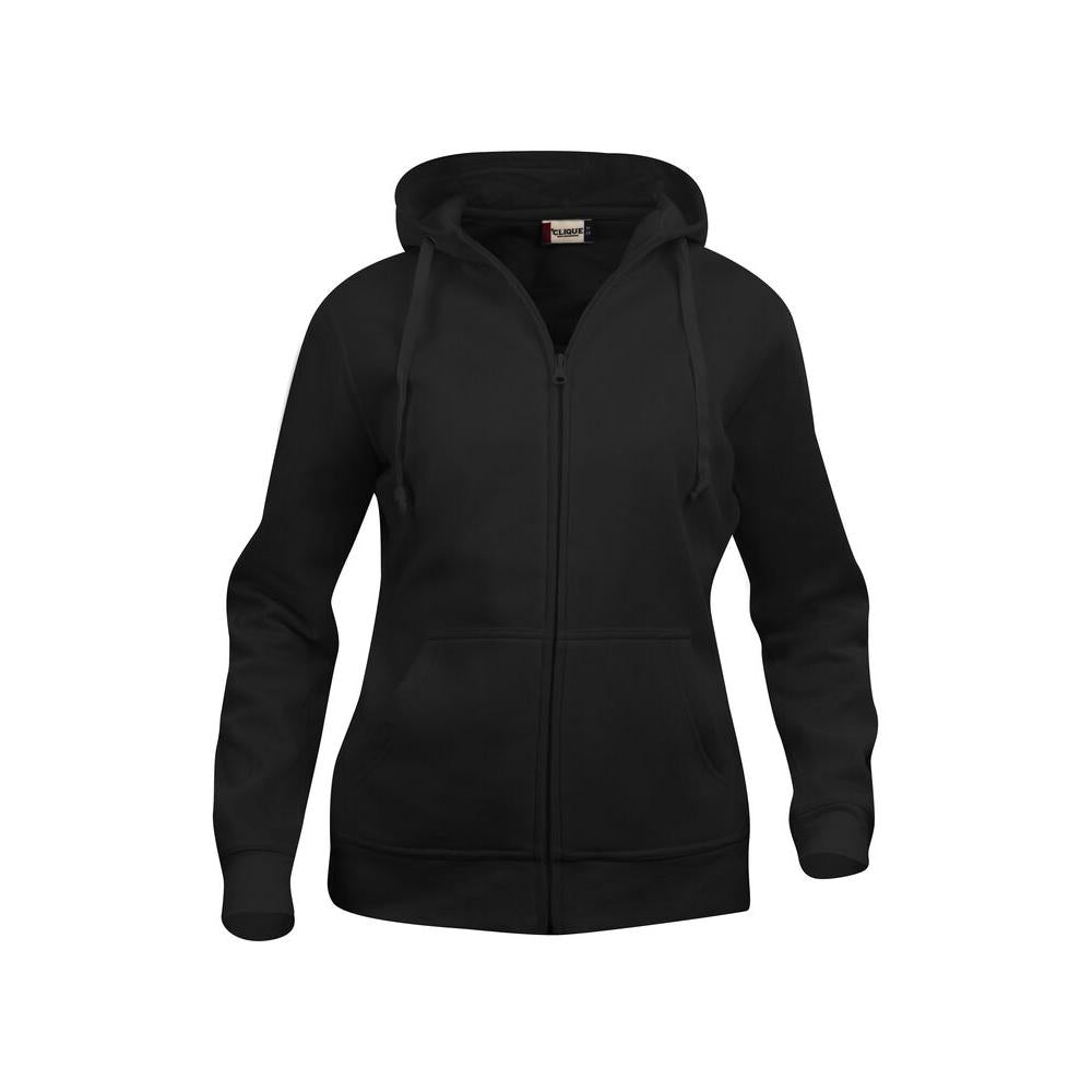 Basic Hoody Full Zip Women - Black - Image 1