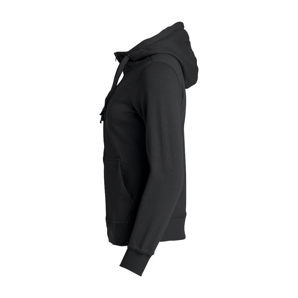 Basic Hoody Full Zip Women - Black - Image 3