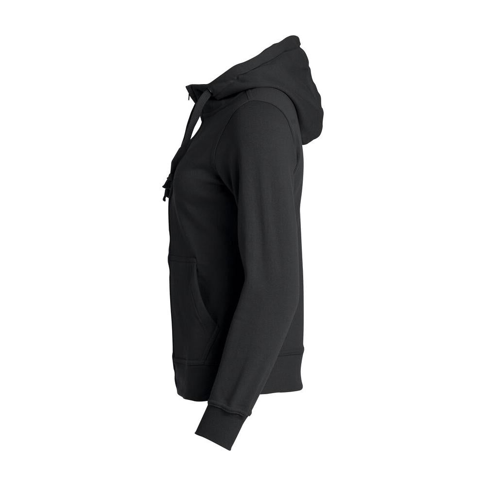 Basic Hoody Full Zip Women - Black - Image 3