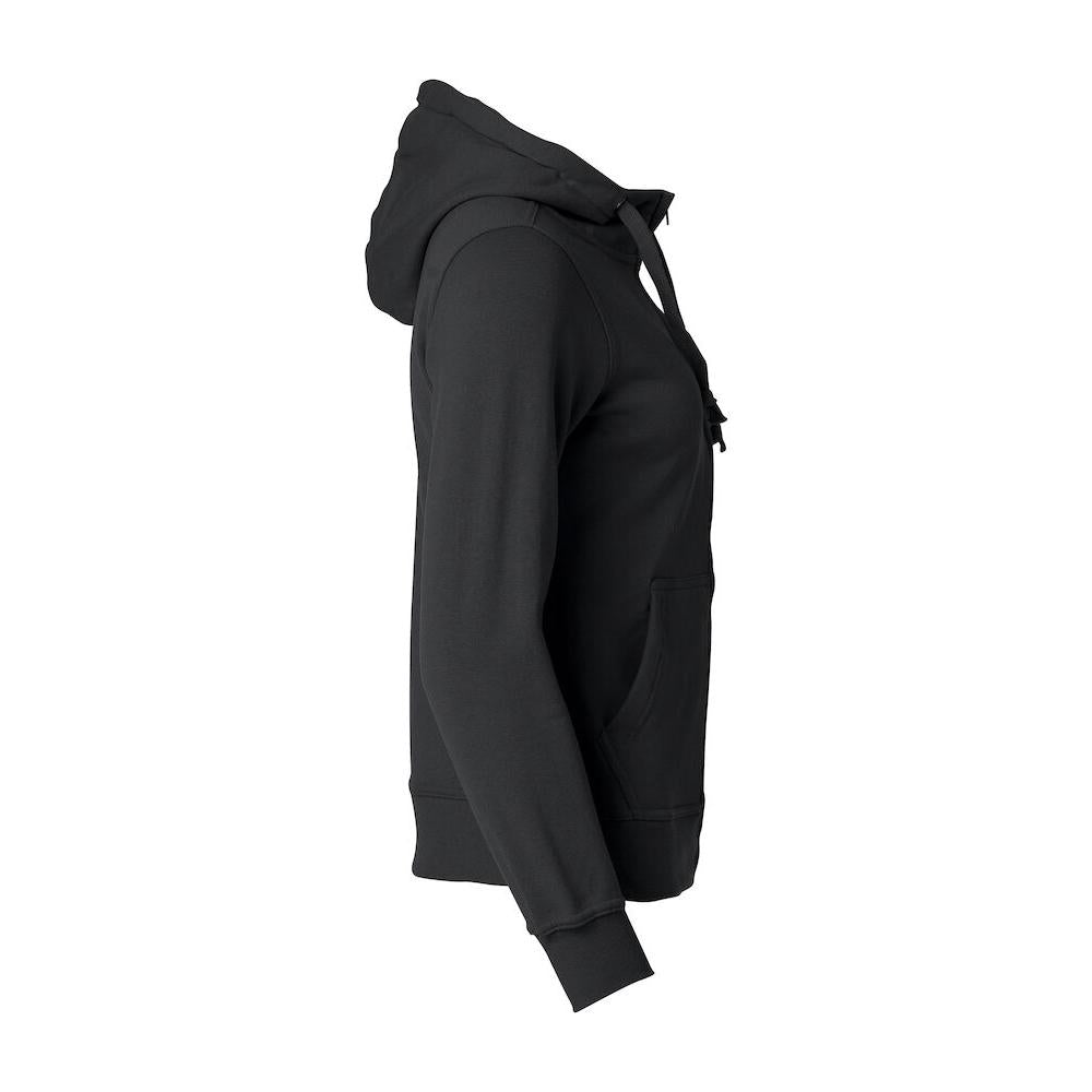 Basic Hoody Full Zip Women - Black - Image 4