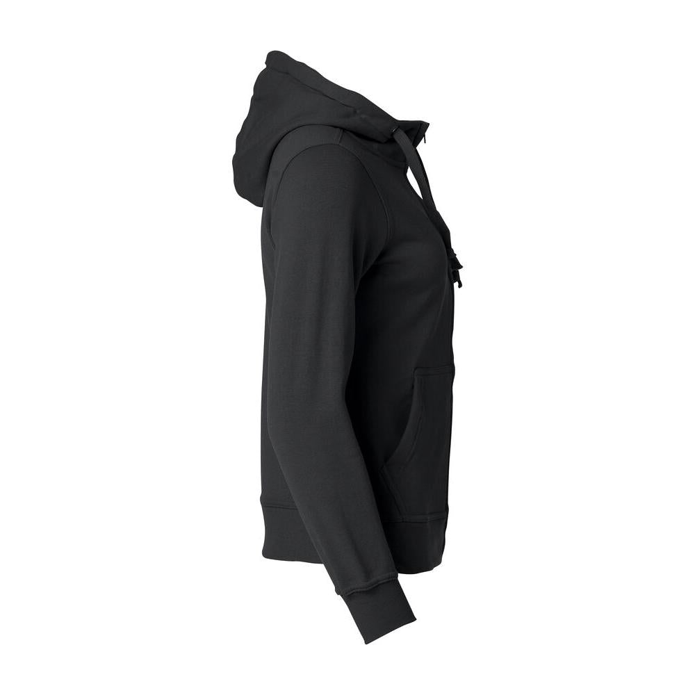 Basic Hoody Full Zip Women - Black - Image 4