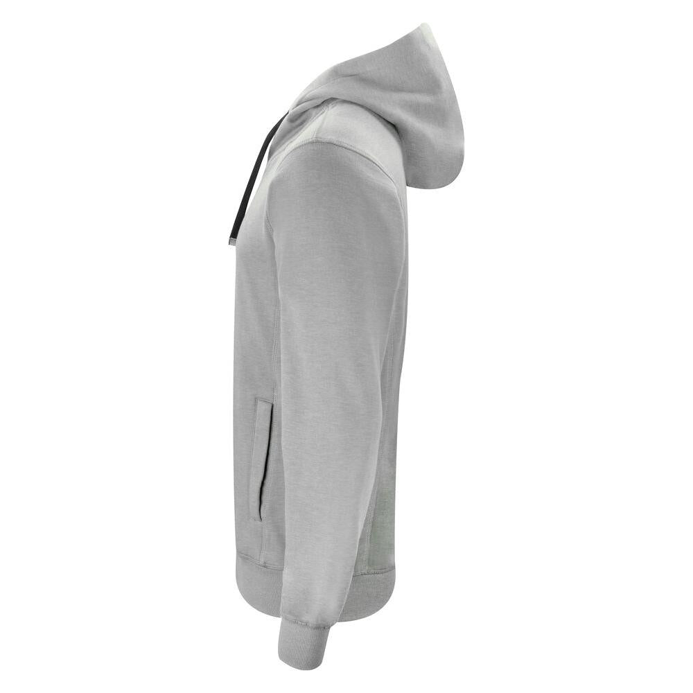 Classic Hoody Full Zip - Grey Melange - Image 3