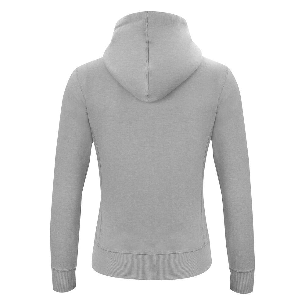 Classic Hoody Full Zip Women - Grey Melange - Image 2