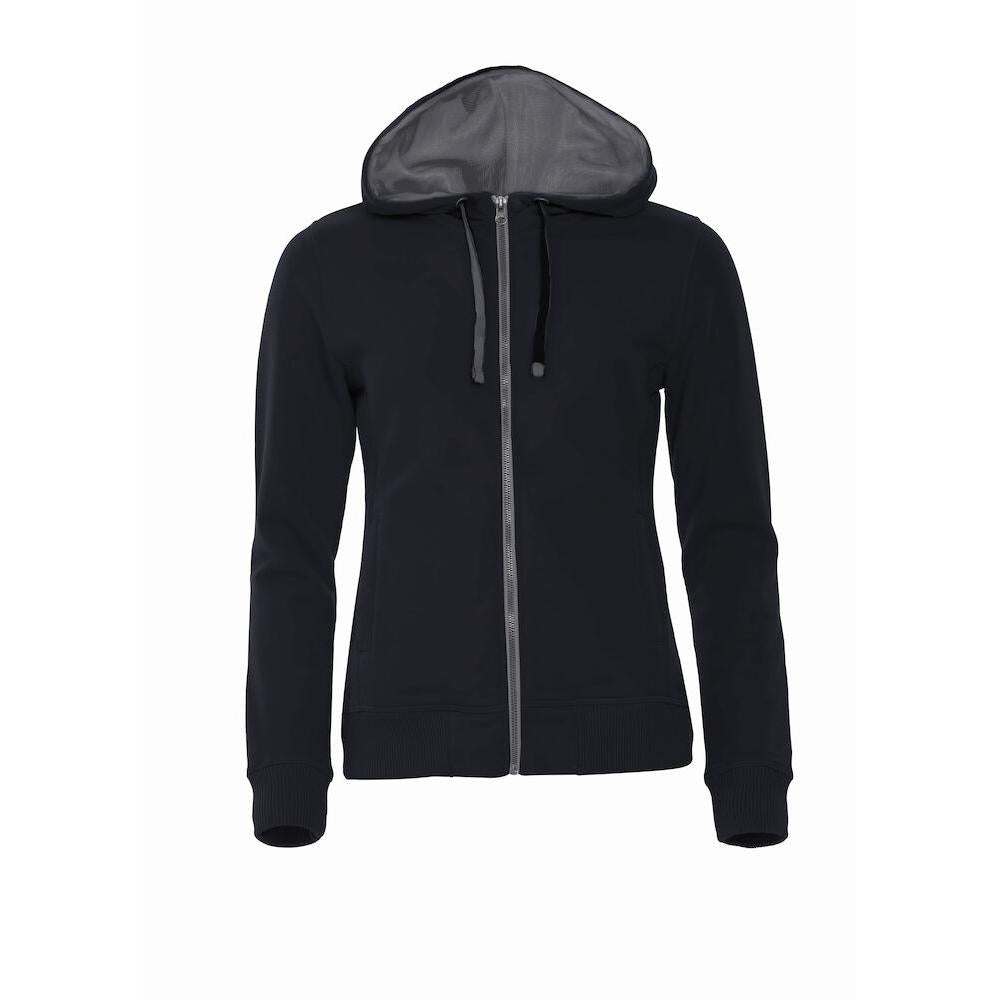 Classic Hoody Full Zip Women - Black - Image 1