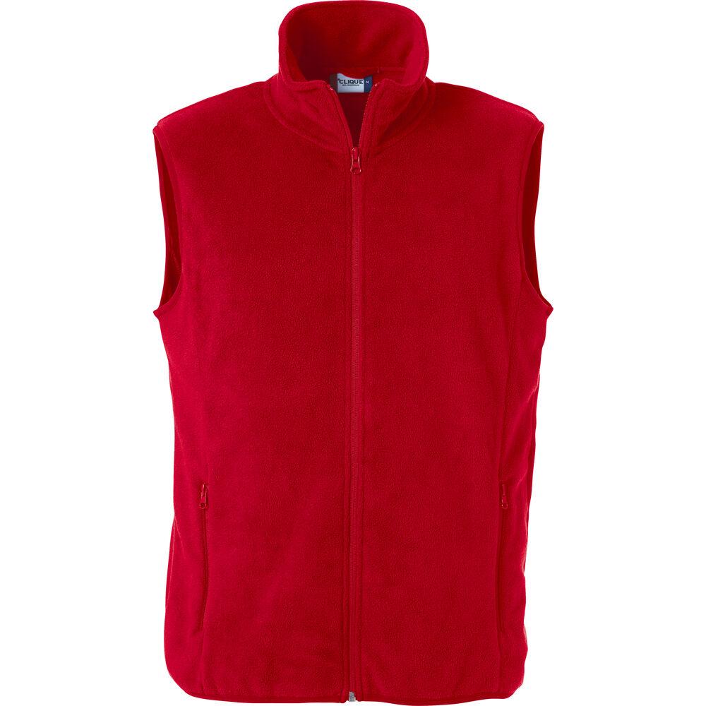 Basic Polar Fleece Vest - Red - Image 1