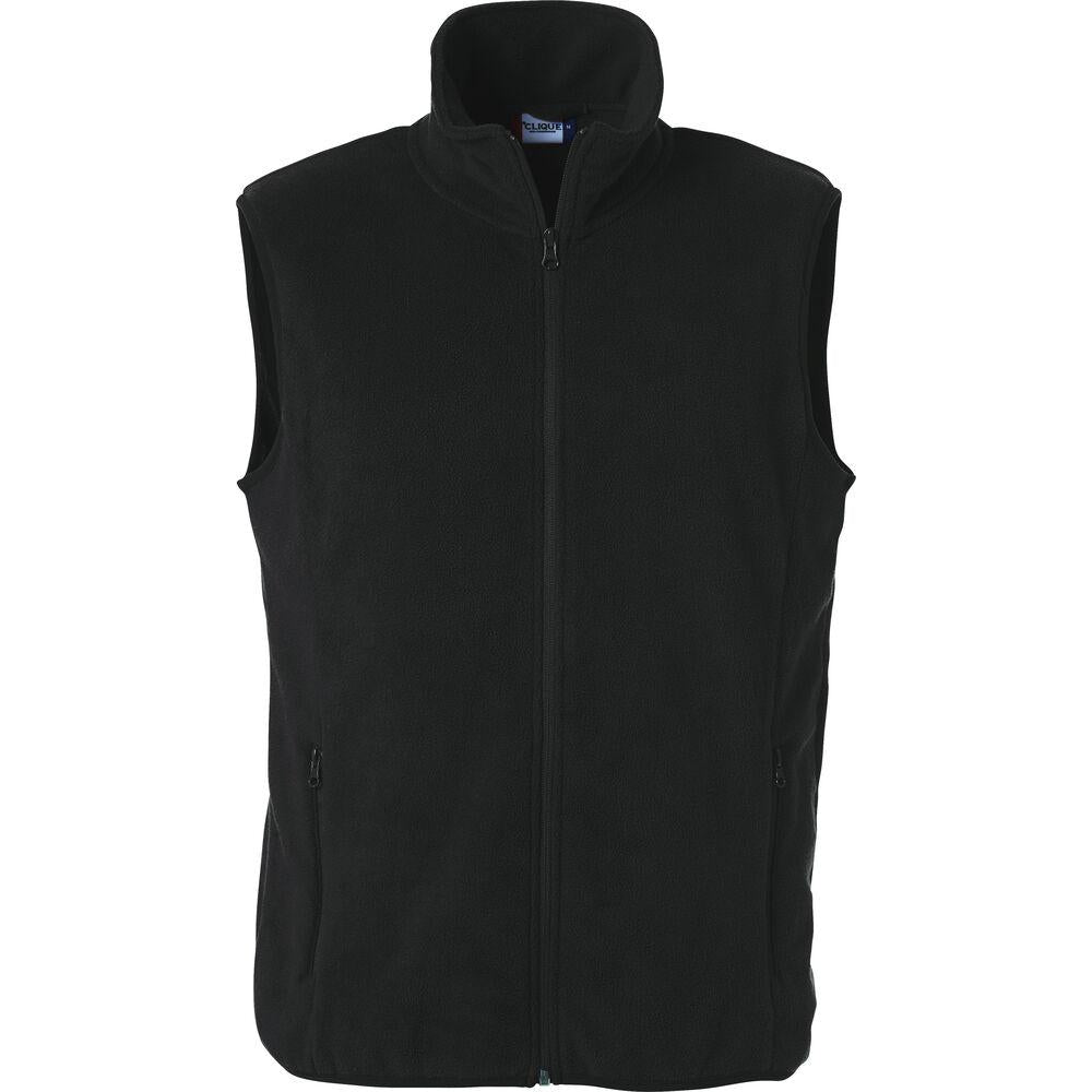 Basic Polar Fleece Vest - Black - Image 1
