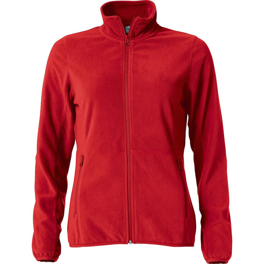 Basic Micro Fleece Jacket Women - Red - Image 1