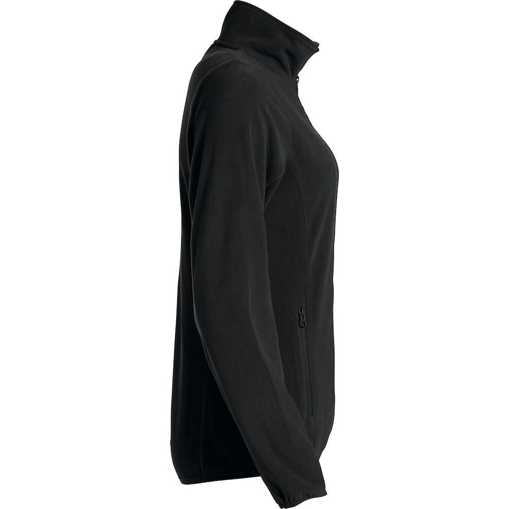 Basic Micro Fleece Jacket Women - Black - Image 4