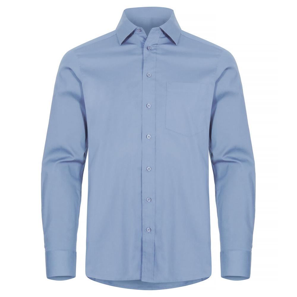 Stretch Shirt L/S - Light Blue - Image 1