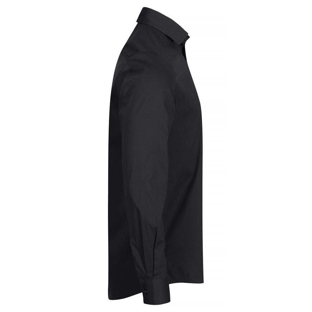 Stretch Shirt L/S - Black - Image 4