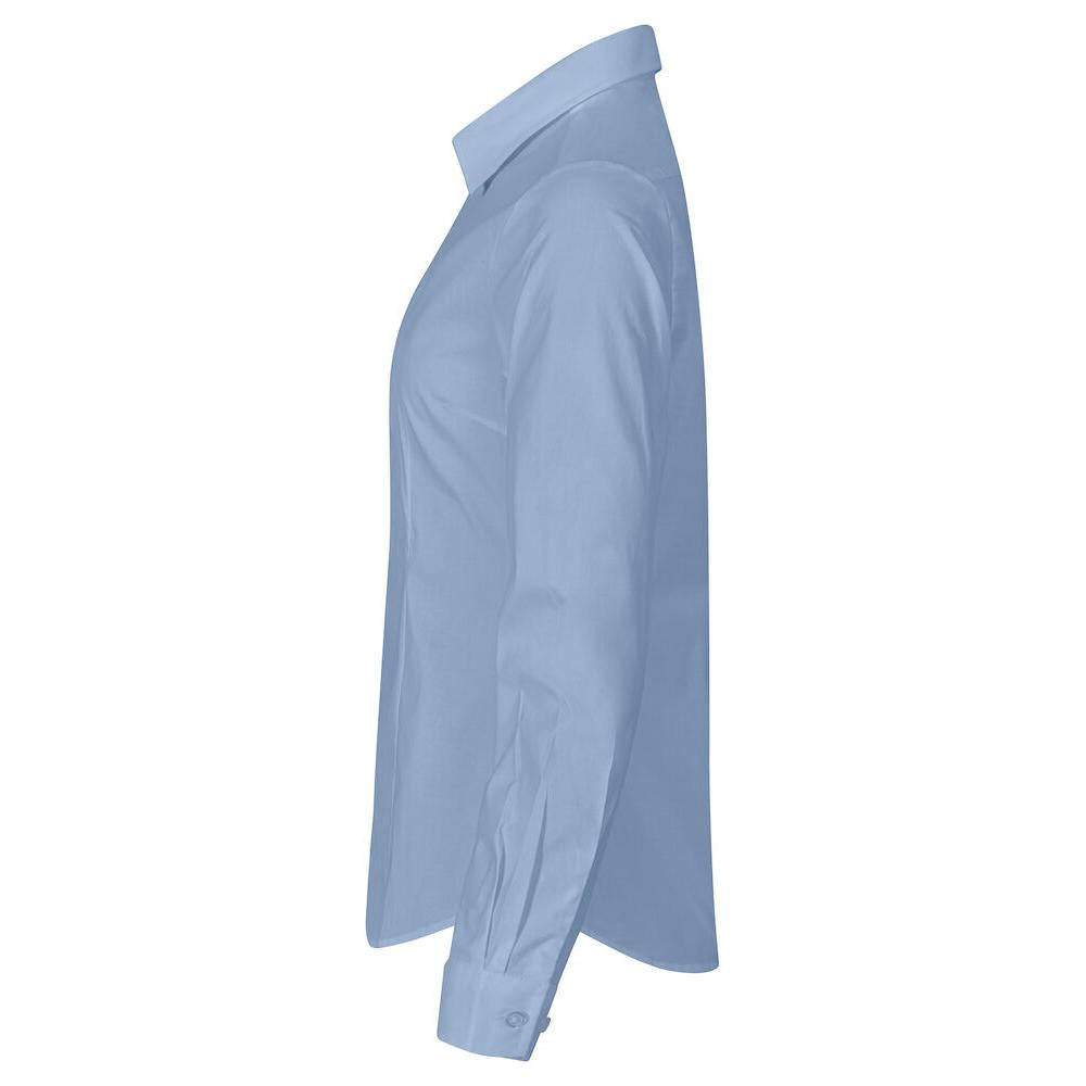 Stretch Shirt L/S Women - Light Blue - Image 3