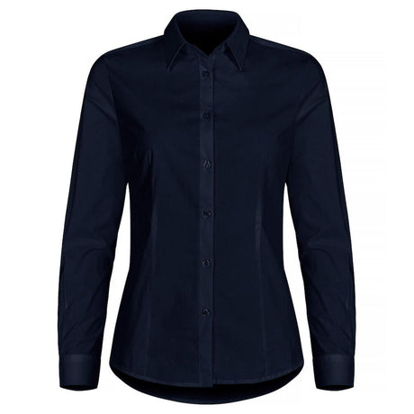 Stretch Shirt L/S Women - Dark Navy - Image 1