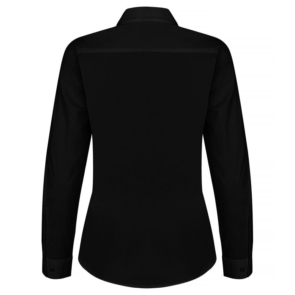 Stretch Shirt L/S Women - Black - Image 2