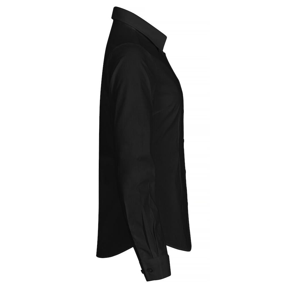 Stretch Shirt L/S Women - Black - Image 4