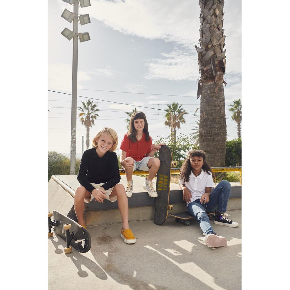 Basic Polo S/S Junior - White - Image 5