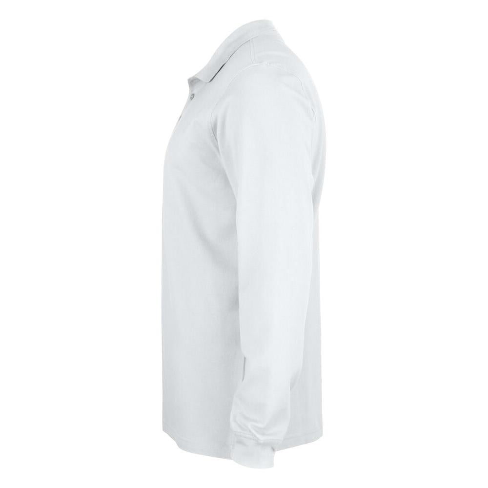 Basic Polo L/S Junior - White - Image 2